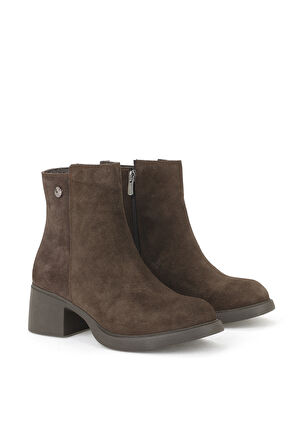 Ziya, Kadın Hakiki Deri Bot 153359Z6212 Kahve