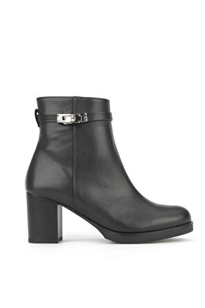 Ziya, Kadın Hakiki Deri Bot 1531030Z2599 Siyah