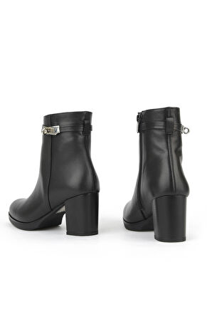 Ziya, Kadın Hakiki Deri Bot 1531030Z2599 Siyah