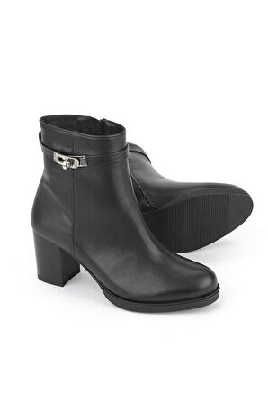 Ziya, Kadın Hakiki Deri Bot 1531030Z2599 Siyah
