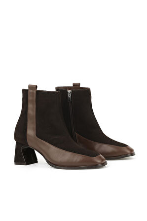 Ziya, Kadın Hakiki Deri Bot 1531030Z2596 Kahve