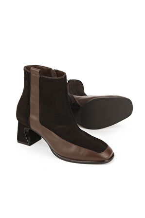 Ziya, Kadın Hakiki Deri Bot 1531030Z2596 Kahve
