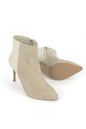 Ziya, Kadın Hakiki Deri Bot 1531030Z25104 Kum