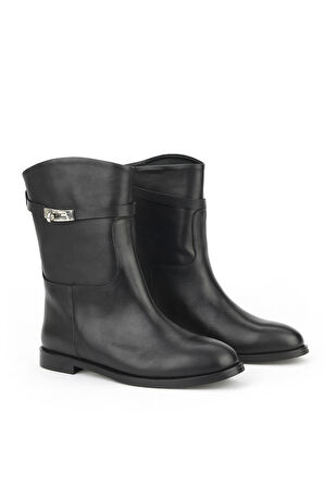 Ziya, Kadın Hakiki Deri Çizme 1531030Z25112 Siyah