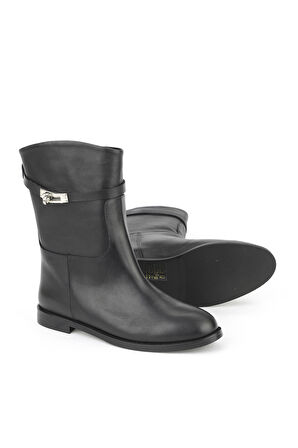 Ziya, Kadın Hakiki Deri Çizme 1531030Z25112 Siyah