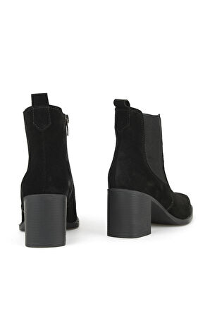 Ziya, Kadın Hakiki Deri Bot 1531020Z9805 Siyah