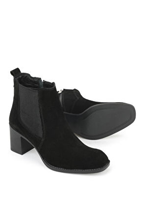 Ziya, Kadın Hakiki Deri Bot 1531020Z9805 Siyah