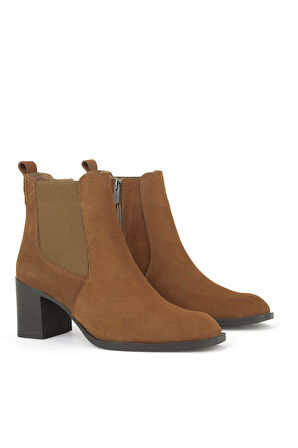 Ziya, Kadın Hakiki Deri Bot 1531020Z9805 Taba