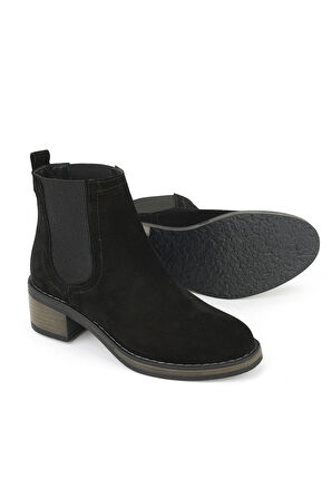 Ziya, Kadın Hakiki Deri Bot 1531020Z2325 Siyah