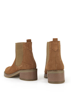 Ziya, Kadın Hakiki Deri Bot 1531020Z2325 Taba