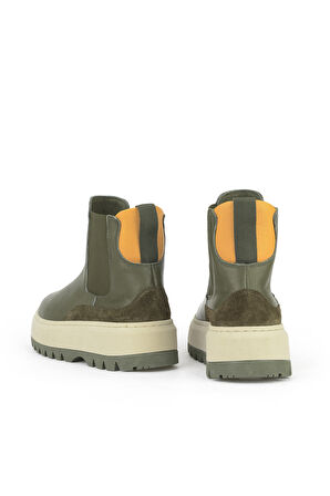 Ziya, Kadın Hakiki Deri Bot 1531020Z19402 Haki