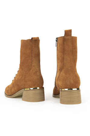 Ziya, Kadın Hakiki Deri Bot 1531050Z26103551K2 Taba