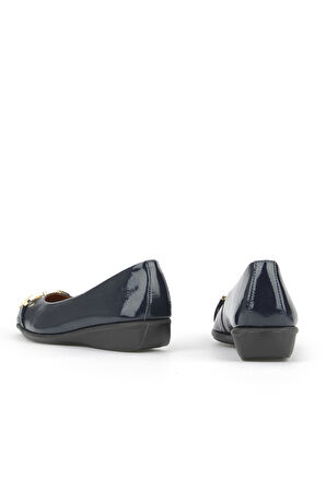 Ziya, Kadın Hakiki Deri Babet 1531050Z26142208K Lacivert