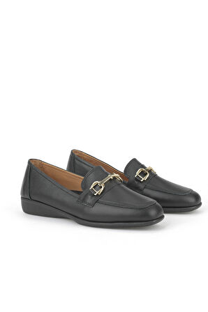 Ziya, Kadın Hakiki Deri Ayakkabı 1531050Z26142202K Siyah