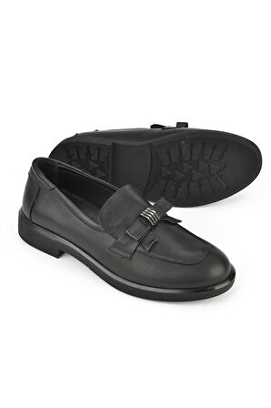 Ziya, Kadın Hakiki Deri Ayakkabı 1531050Z26103410K Siyah