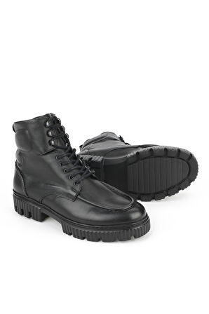 Ziya, Erkek Hakiki Deri Bot 1531043Z54063 Siyah