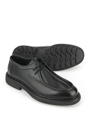 Ziya, Erkek Hakiki Deri Ayakkabı 1531043Z4043 Siyah