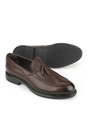 Ziya, Erkek Hakiki Deri Ayakkabı 1531043Z4193 Kahve