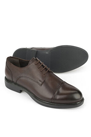 Ziya, Erkek Hakiki Deri Ayakkabı 1531043Z4191 Kahve