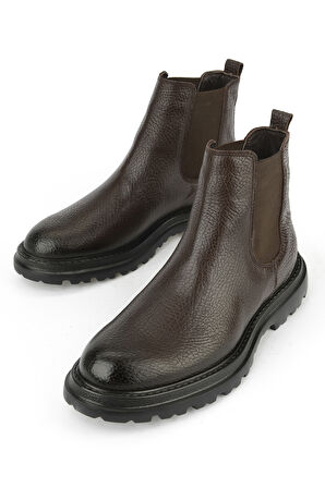 Ziya, Erkek Hakiki Deri Bot 1531043Z42015 Kahve