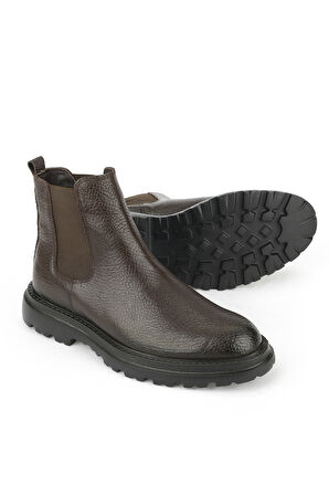 Ziya, Erkek Hakiki Deri Bot 1531043Z42015 Kahve
