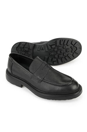 Ziya, Erkek Hakiki Deri Ayakkabı 153986Z4337 Siyah