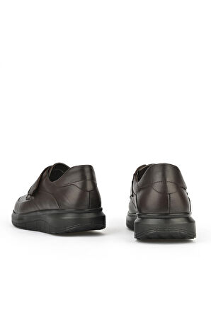 Ziya, Erkek Hakiki Deri Konfor Ayakkabı 153123Z19003 Kahve