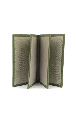 Ziya, Unisex Hakiki Deri Kartlık 1539852Z03 Yeşil