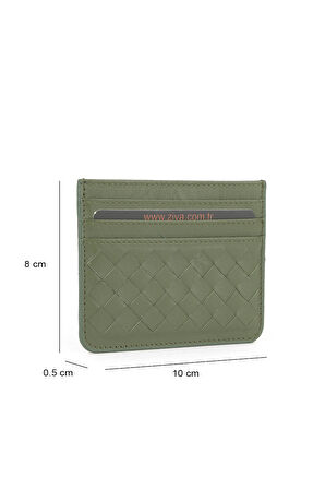 Ziya, Unisex Hakiki Deri Kartlık 1539852Z06 Yeşil