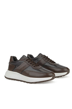 Ziya, Erkek Hakiki Deri Ayakkabı 1531023Z1001 Kahve