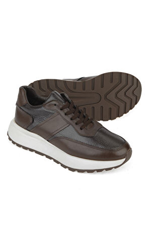 Ziya, Erkek Hakiki Deri Ayakkabı 1531023Z1001 Kahve