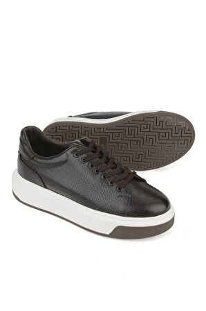 Ziya, Erkek Hakiki Deri Ayakkabı 1531023Z1002 Kahve