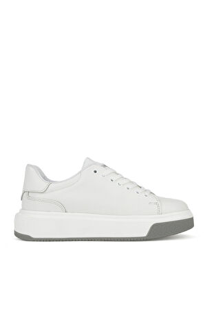 Ziya, Erkek Hakiki Deri Ayakkabı 1531023Z1002 Beyaz