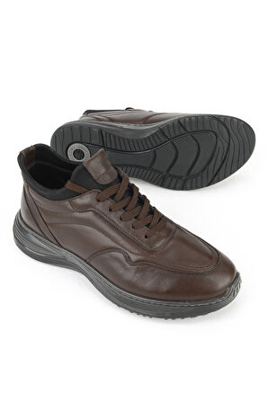 Ziya, Erkek Hakiki Deri Ayakkabı 1531002Z3059 Kahve