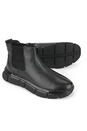 Ziya, Erkek Hakiki Deri Bot 1531025Z2506 Siyah