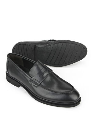 Ziya, Erkek Hakiki Deri Klasik Ayakkabı 1531056Z4612 Siyah