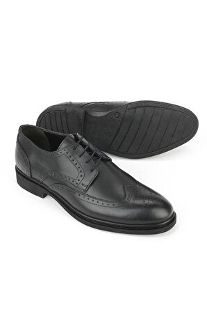 Ziya, Erkek Hakiki Deri Klasik Ayakkabı 1531056Z4613 Siyah