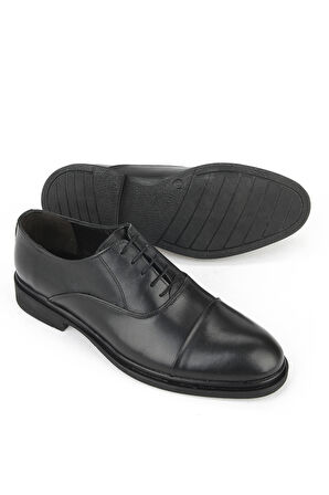 Ziya, Erkek Hakiki Deri Klasik Ayakkabı 1531056Z4614 Siyah