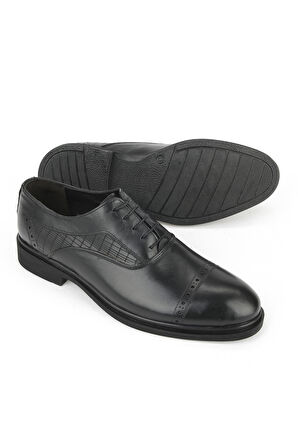 Ziya, Erkek Hakiki Deri Klasik Ayakkabı 1531056Z4616 Siyah