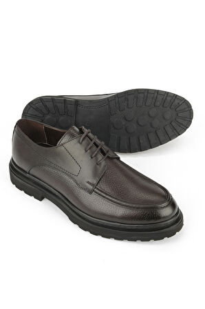 Ziya, Erkek Hakiki Deri Klasik Ayakkabı 1531056Z4617 Kahve