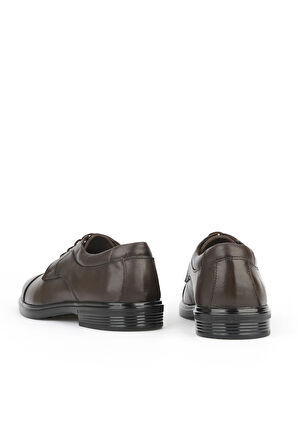 Ziya, Erkek Hakiki Deri Ayakkabı 1531007Z9256 Kahve