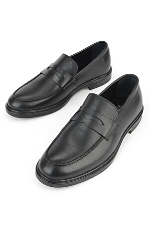 Ziya, Erkek Hakiki Deri Ayakkabı 1531007Z9254 Siyah