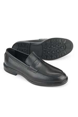 Ziya, Erkek Hakiki Deri Ayakkabı 1531007Z9254 Siyah