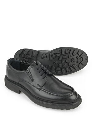 Ziya, Erkek Hakiki Deri Ayakkabı 1531007Z4203 Siyah