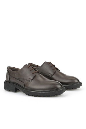 Ziya, Erkek Hakiki Deri Ayakkabı 1531007Z4204 Kahve