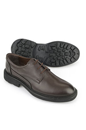 Ziya, Erkek Hakiki Deri Ayakkabı 1531007Z4204 Kahve