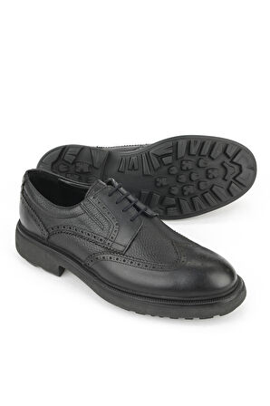 Ziya, Erkek Hakiki Deri Ayakkabı 1531007Z4205 Siyah