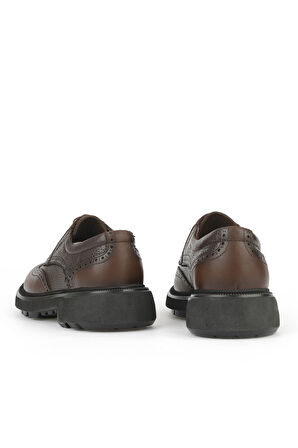 Ziya, Erkek Hakiki Deri Ayakkabı 1531007Z4205 Kahve