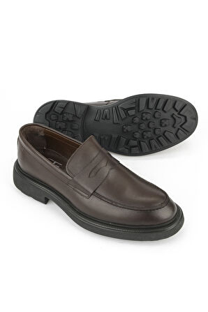 Ziya, Erkek Hakiki Deri Ayakkabı 1531007Z4206 Kahve