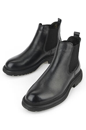 Ziya, Erkek Hakiki Deri Bot 1531007Z8261 Siyah